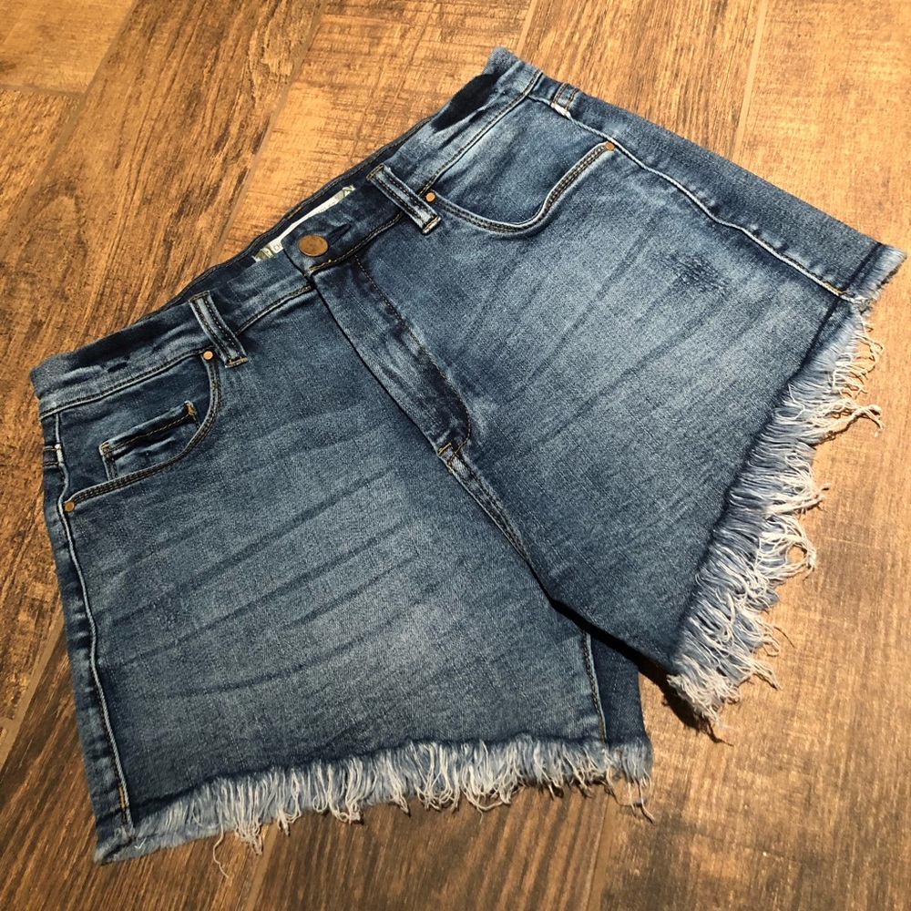 Chelsea & Violet Distressed Jean Shorts